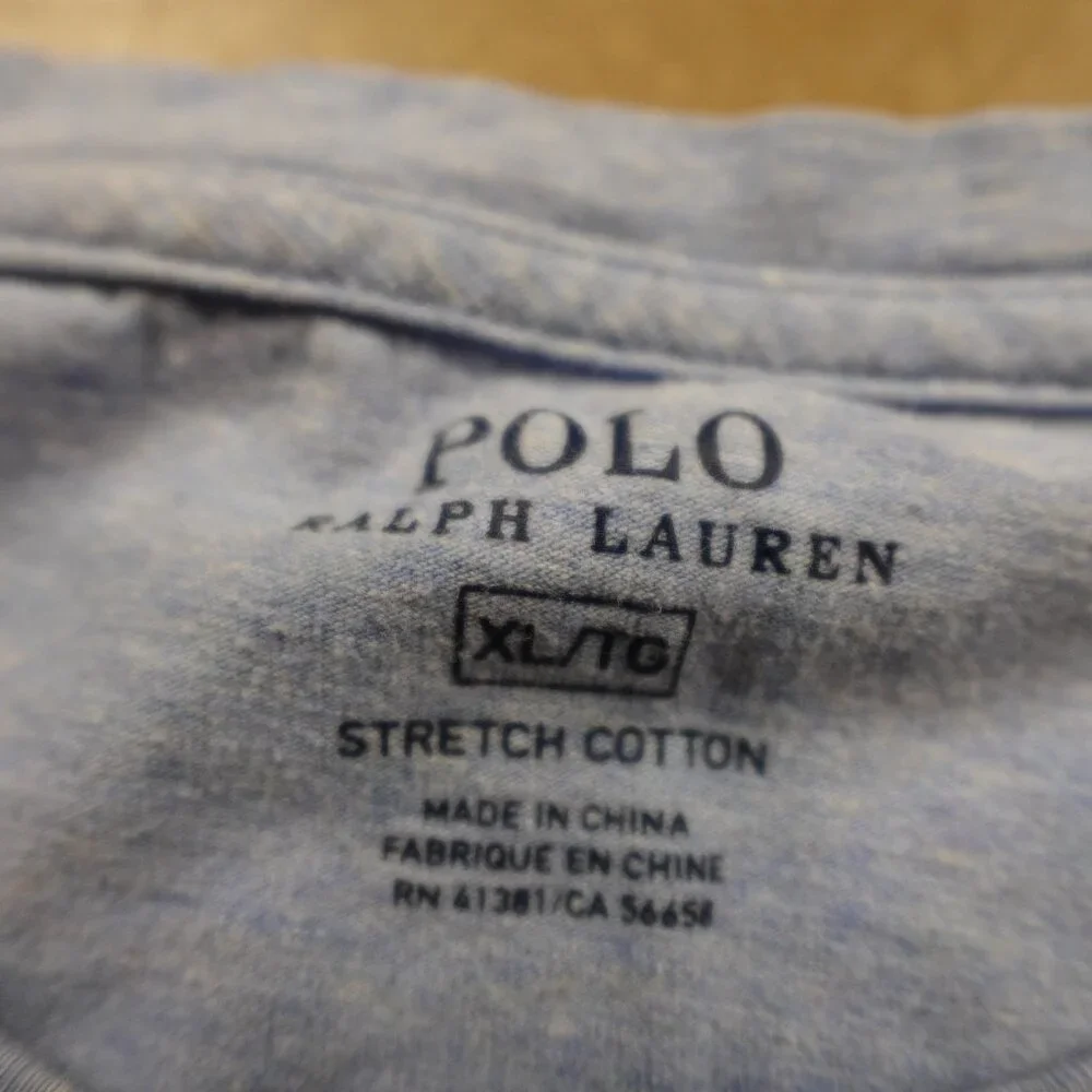 Polo Ralph Lauren cotton undershirt men's extra large heather‎ light blue shirt